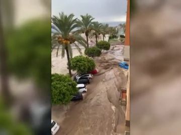 La DANA colapsa calles y carreteras del municipio murciano de Águilas