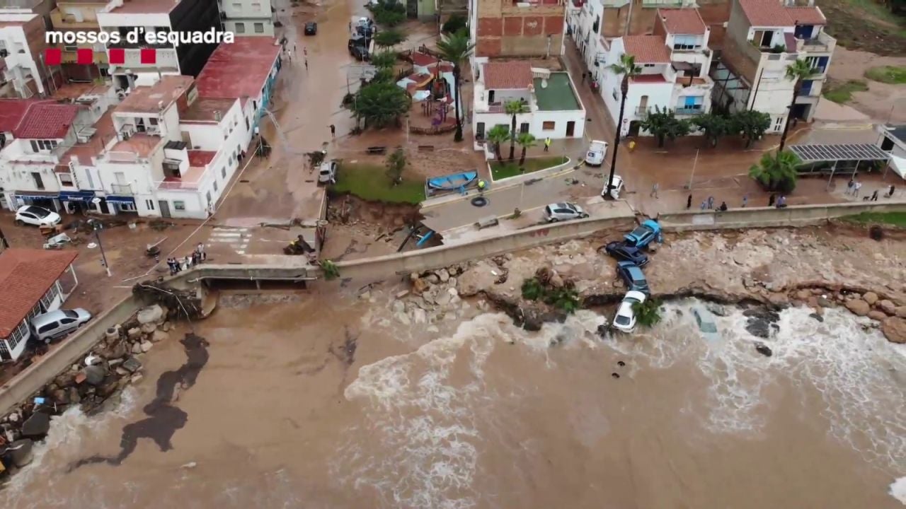 La DANA Deja Destrozos E Impactantes Imágenes En Alcanar, Tarragona