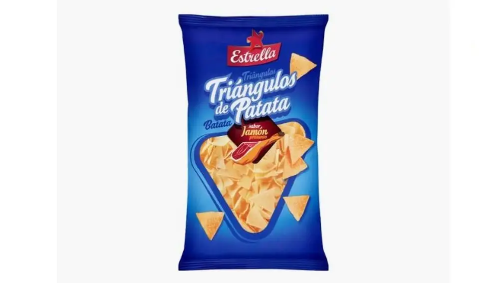 Triángulos de patata sabor jamón de Mercadona