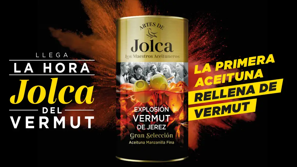 La primera aceituna rellena de vermut, el nuevo aperitivo de los Maestros Aceituneros de Jolca La primera aceituna rellena de vermut, el nuevo aperitivo de los Maestros Aceituneros de Jolca