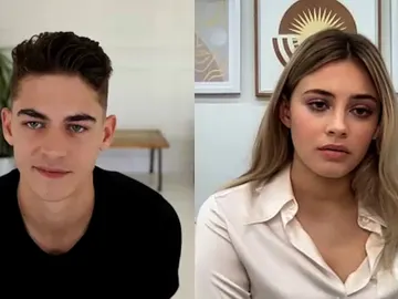 Hero Fiennes-Tiffin y Josephine Langford Hero Fiennes-Tiffin y Josephine Langford