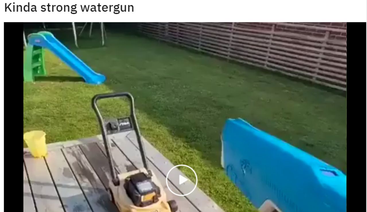 Se hace viral una pistola de agua por lo peligrosa y potente que es
