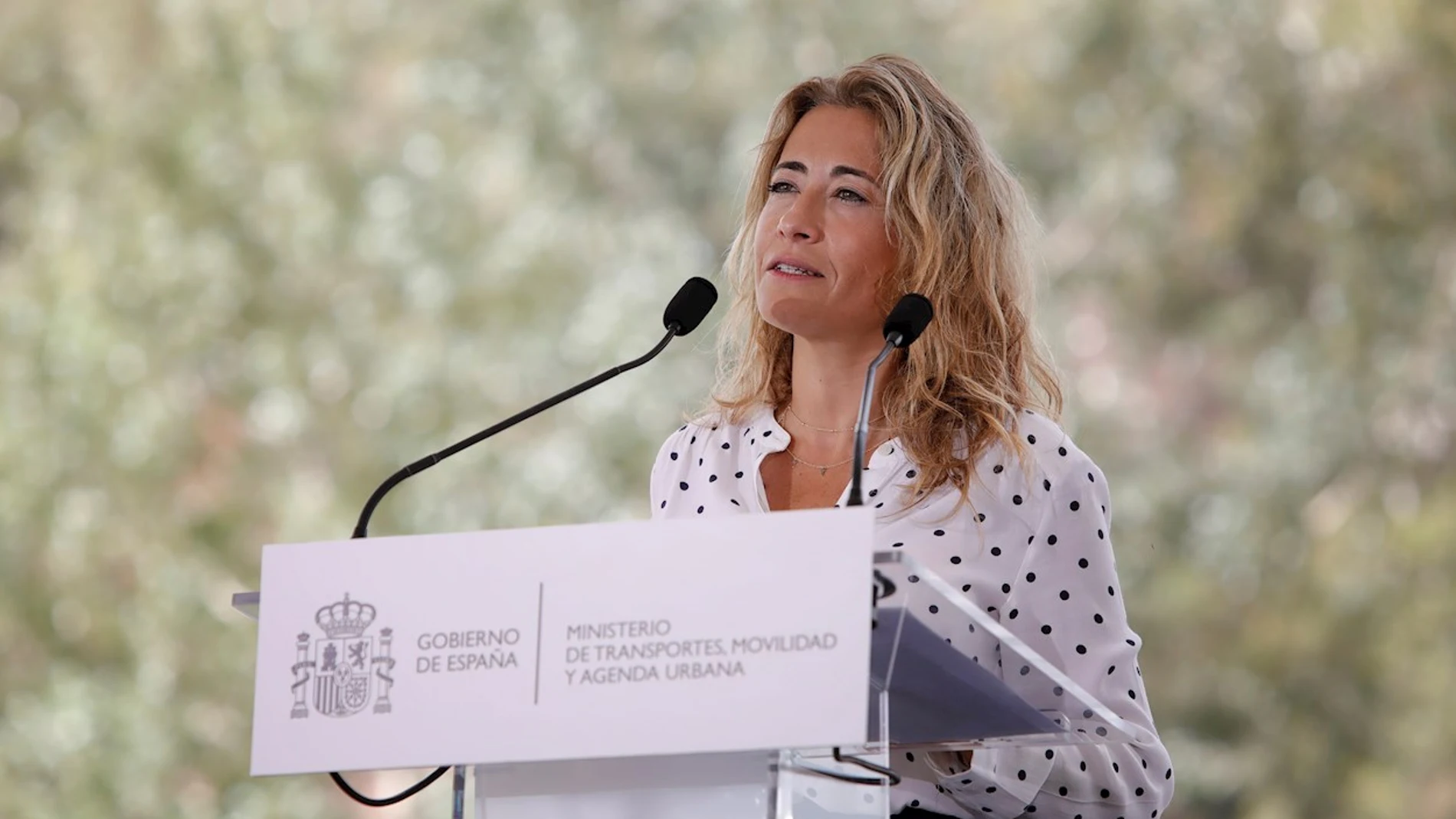 La ministra de Transportes, Movilidad y Agenda Urbana (Mitma), Raquel Sánchez