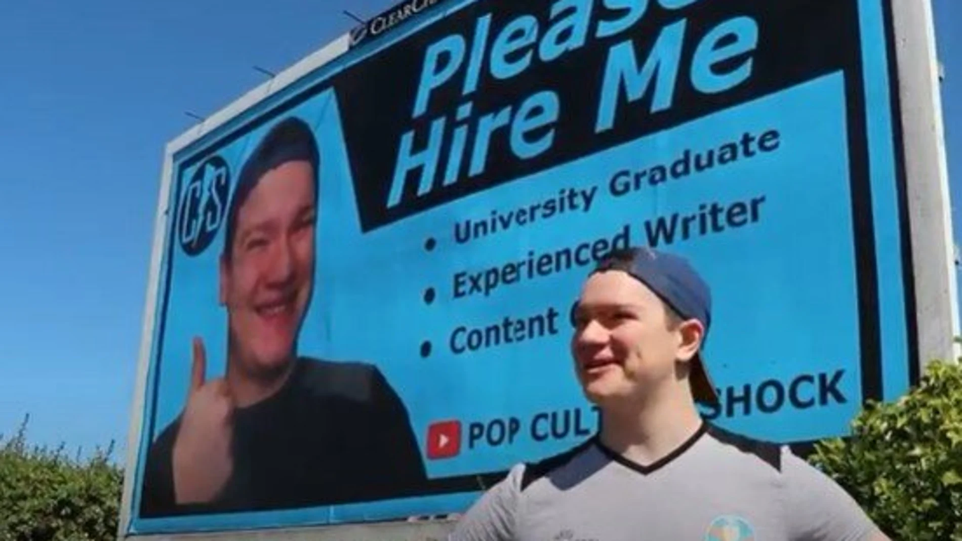 Un hombre en Irlanda del Norte invierte en una valla publicitaria para encontrar trabajo