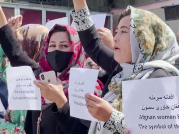 Mujeres afganas protestas