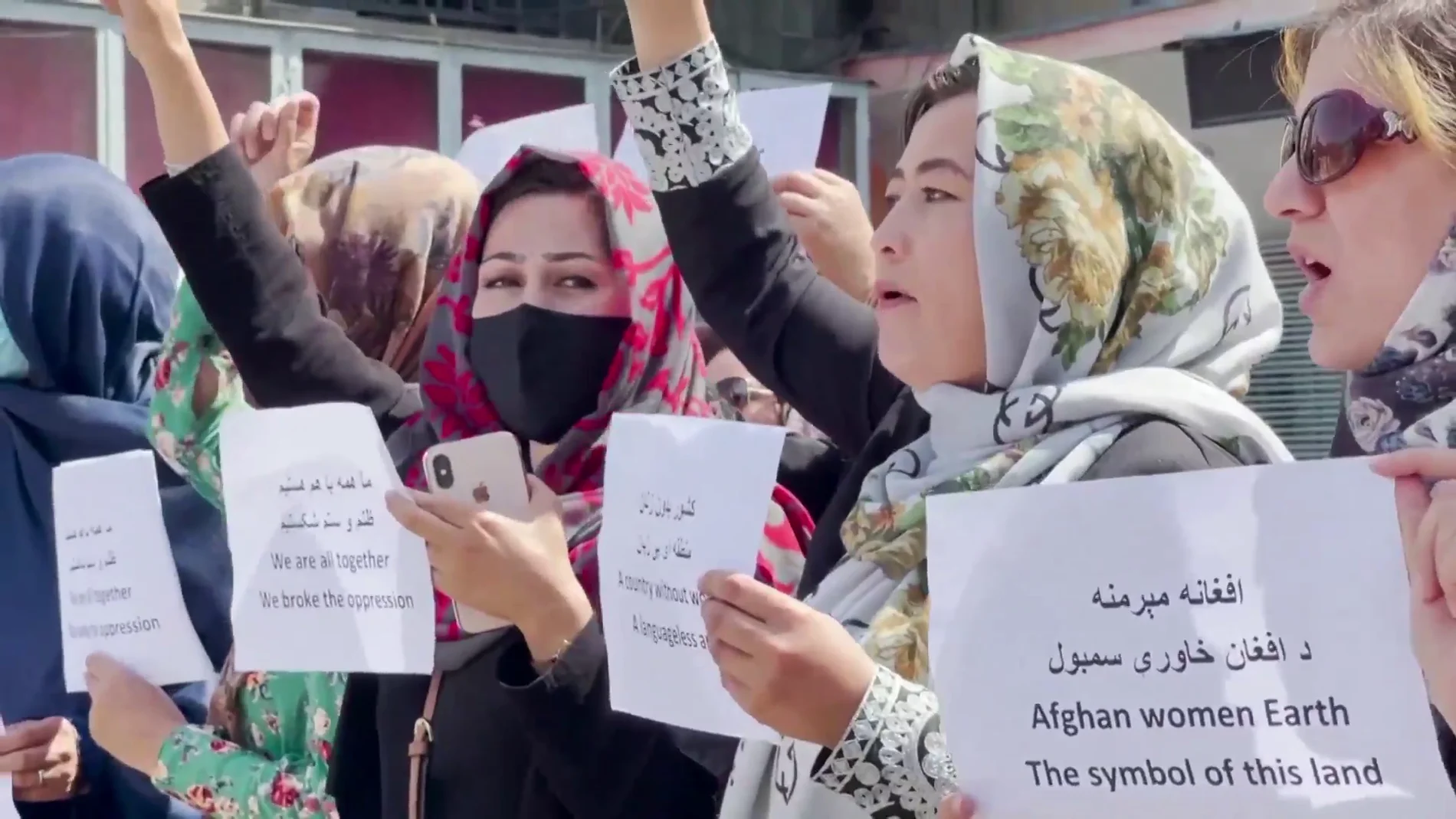 Mujeres afganas protestas