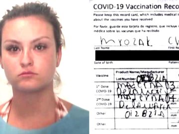 Detenida una mujer en Estados Unidos por falsificar una cartilla de vacunación para poder irse de vacaciones
