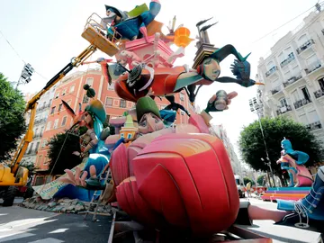 Una falla de las Fallas de Valencia 2021 Una falla de las Fallas de Valencia 2021