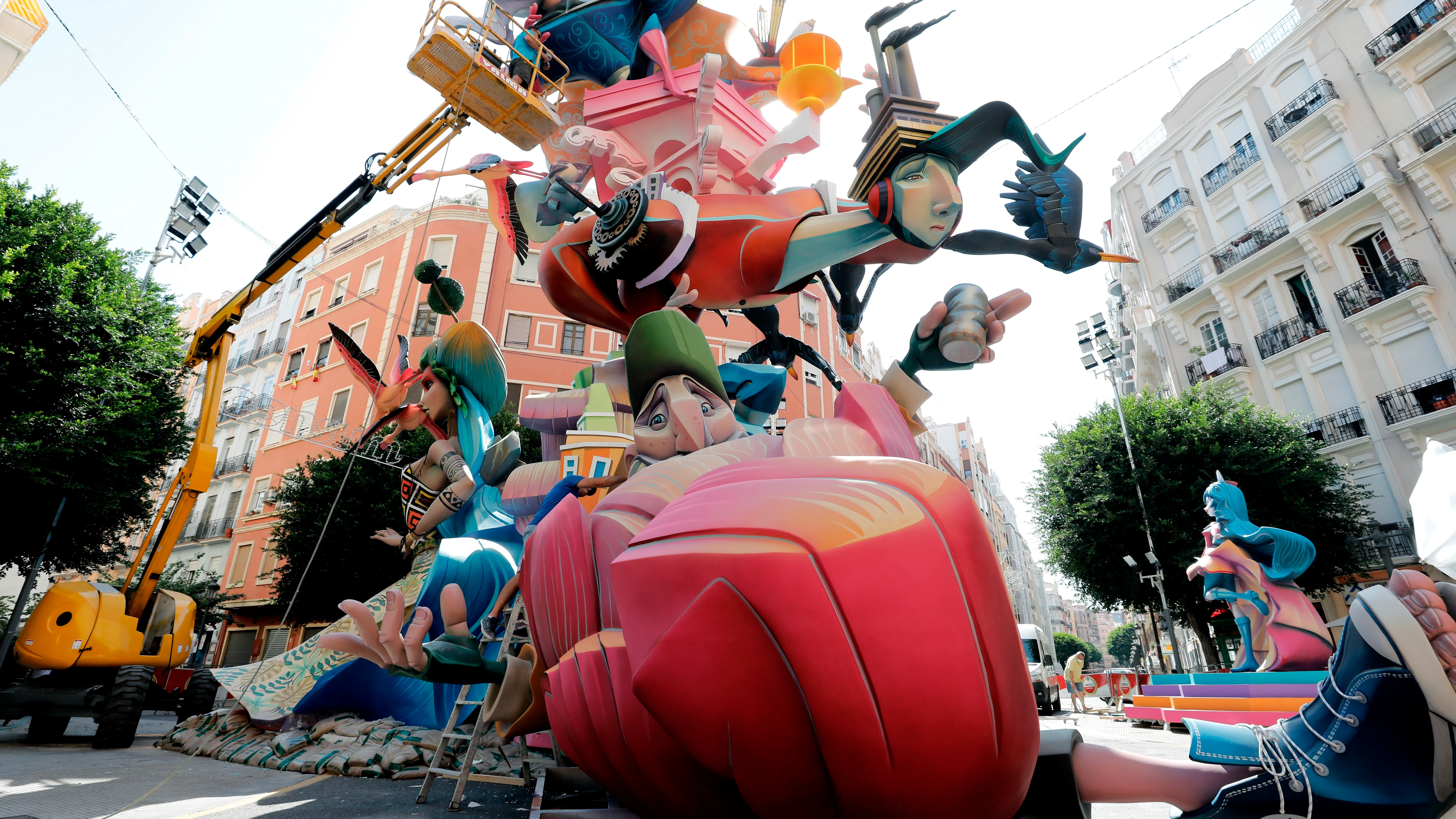 Una falla de las Fallas de Valencia 2021 Una falla de las Fallas de Valencia 2021