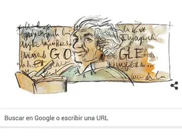 Google homenajea con un doodle al poeta Nicanor Parra Google homenajea con un doodle al poeta Nicanor Parra