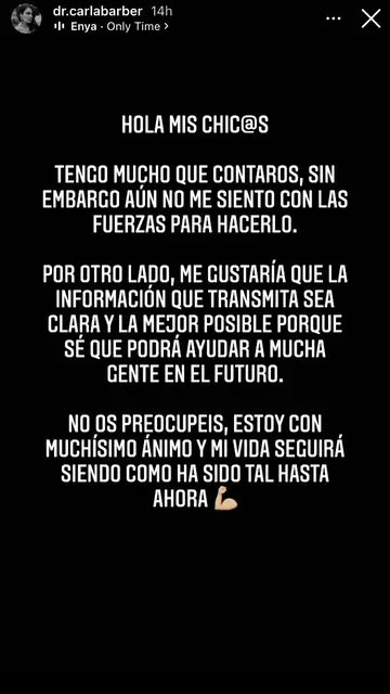 Carla Barber comparte un importante mensaje Carla Barber comparte un importante mensaje