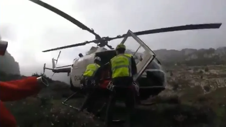 Rescate en Cantabria de dos senderistas
