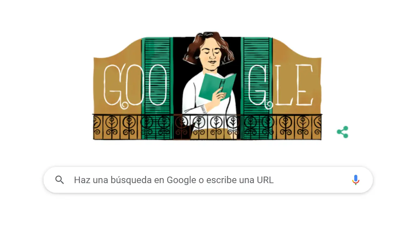 100.º aniversario del nacimiento de Carmen Laforet en el doodle de Google 100.º aniversario del nacimiento de Carmen Laforet en el doodle de Google