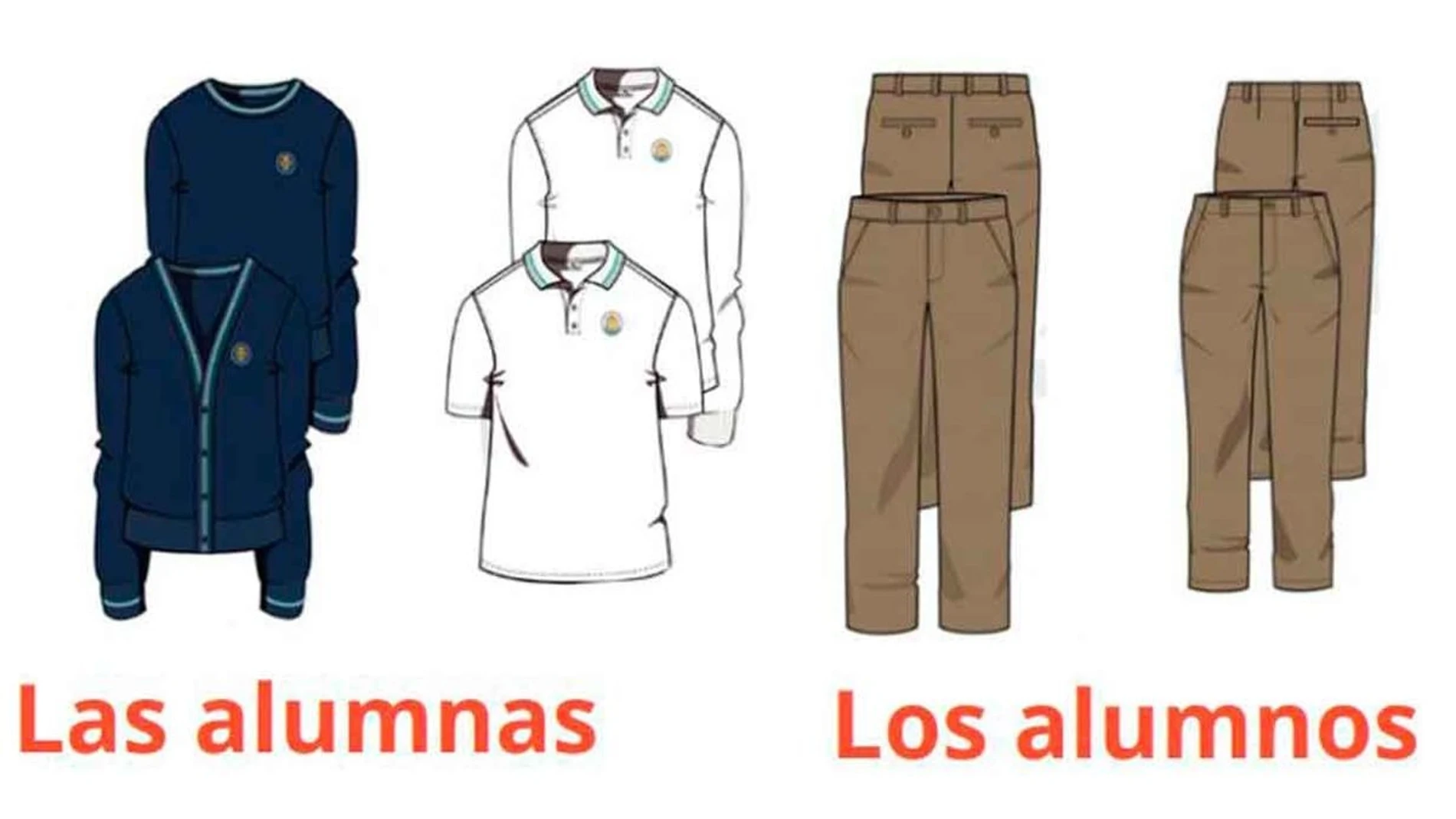 Un colegio de Palma de Mallorca la falda del uniforme