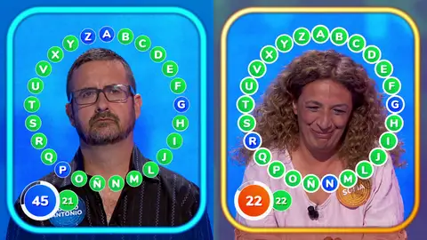 ¡Ajustadísimo! Un fallo de Sofía en la penúltima palabra otorga la victoria a Marco Antonio en ‘El Rosco’ Un fallo en los últimos segundos marca la diferencia entre Sofía y Marco Antonio.