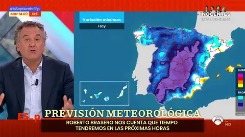Roberto Brasero nos adelanta el tiempo de los próximos días Roberto Brasero nos adelanta el tiempo de los próximos días
