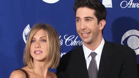 David Schwimmer y Jennifer Aniston, Ross y Rachel en 'Frineds'