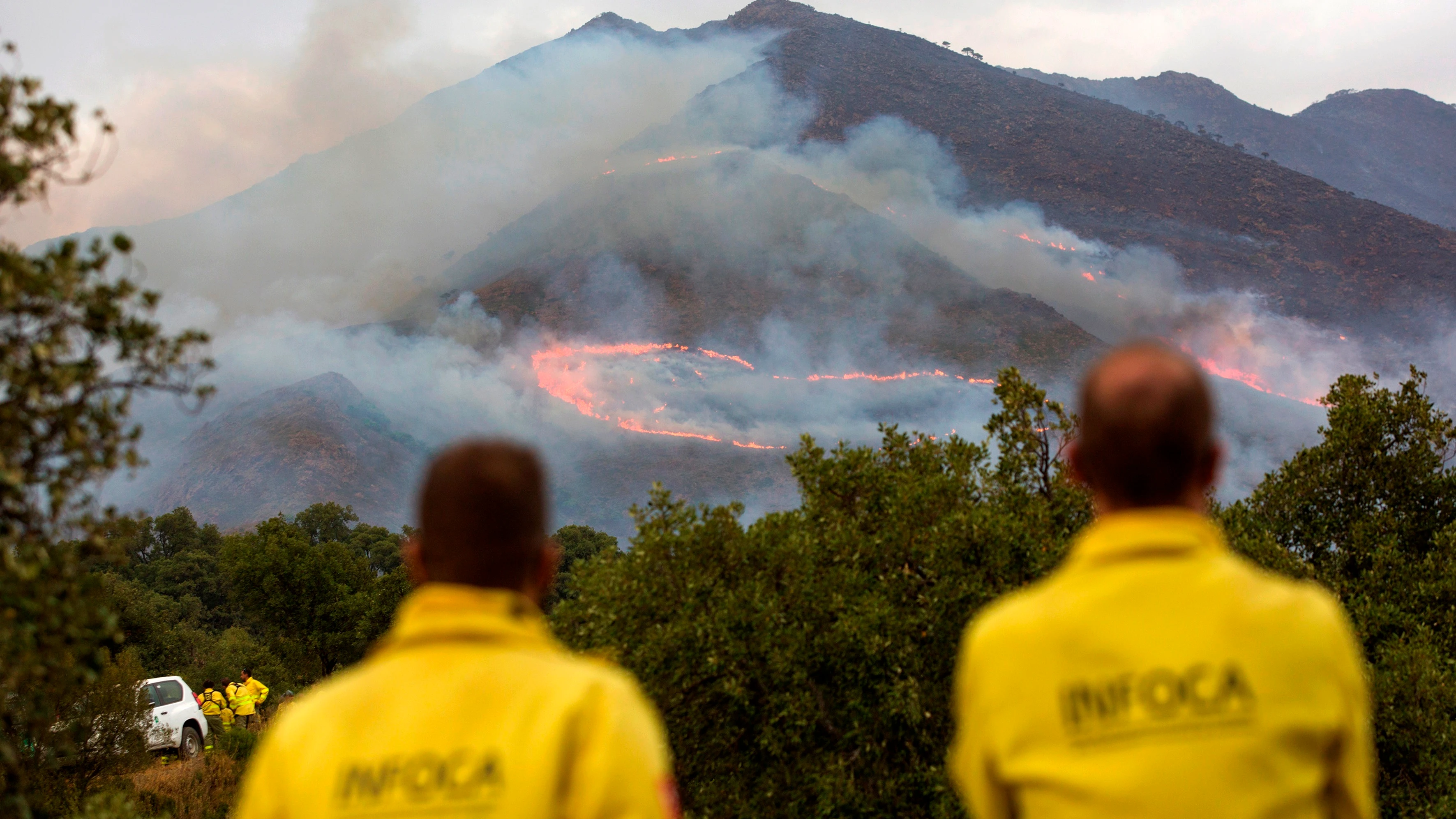 Incendio en Sierra Bermeja Incendio en Sierra Bermeja