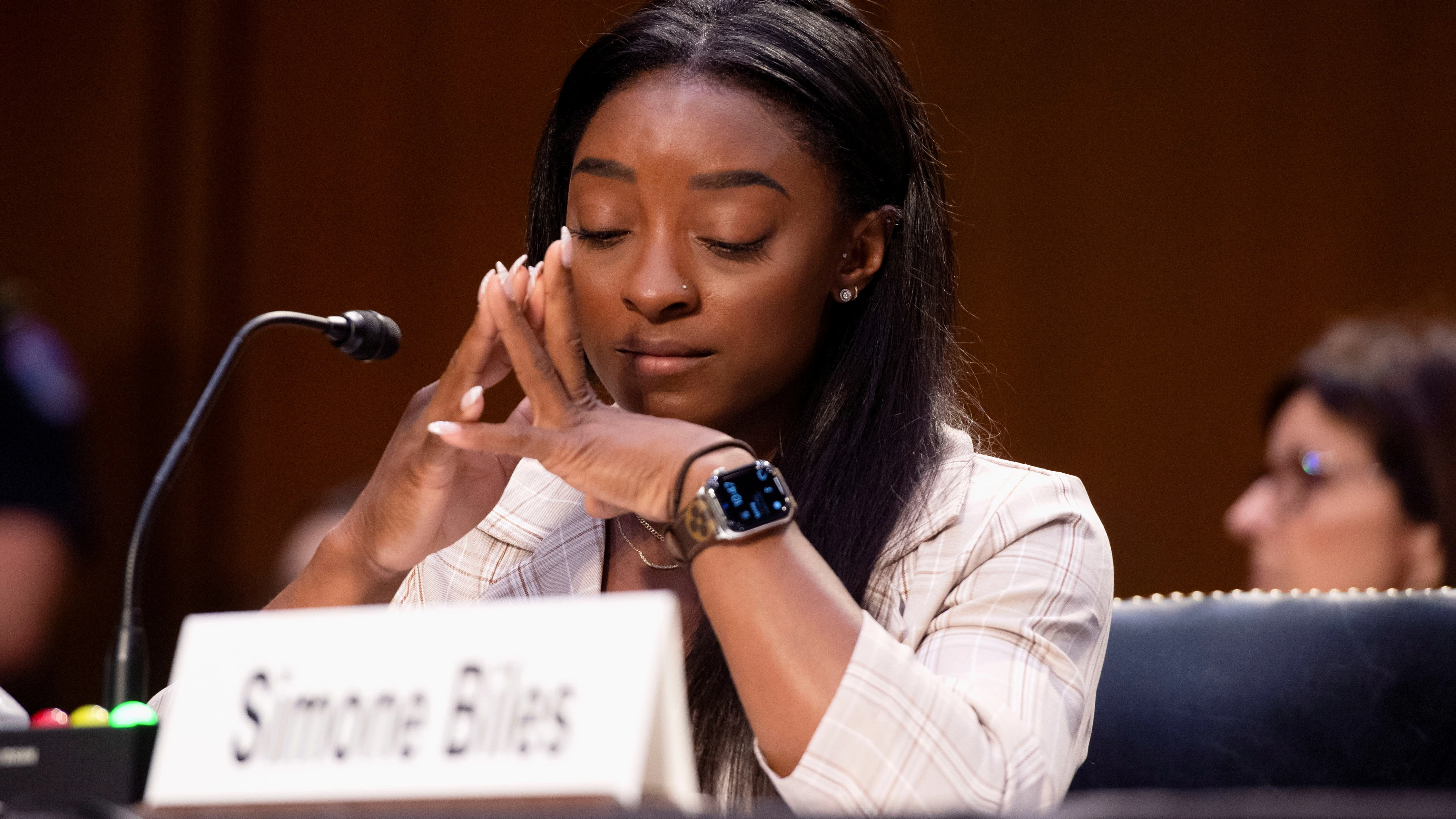 Simone Biles testifica ante un comité del Senado Simone Biles testifica ante un comité del Senado