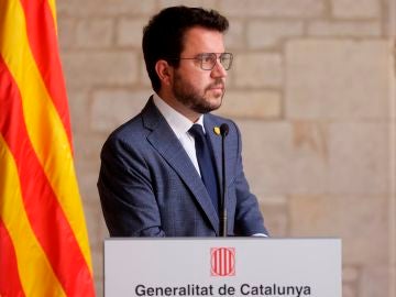 El presidente de la Generalitat, Pere Aragonès