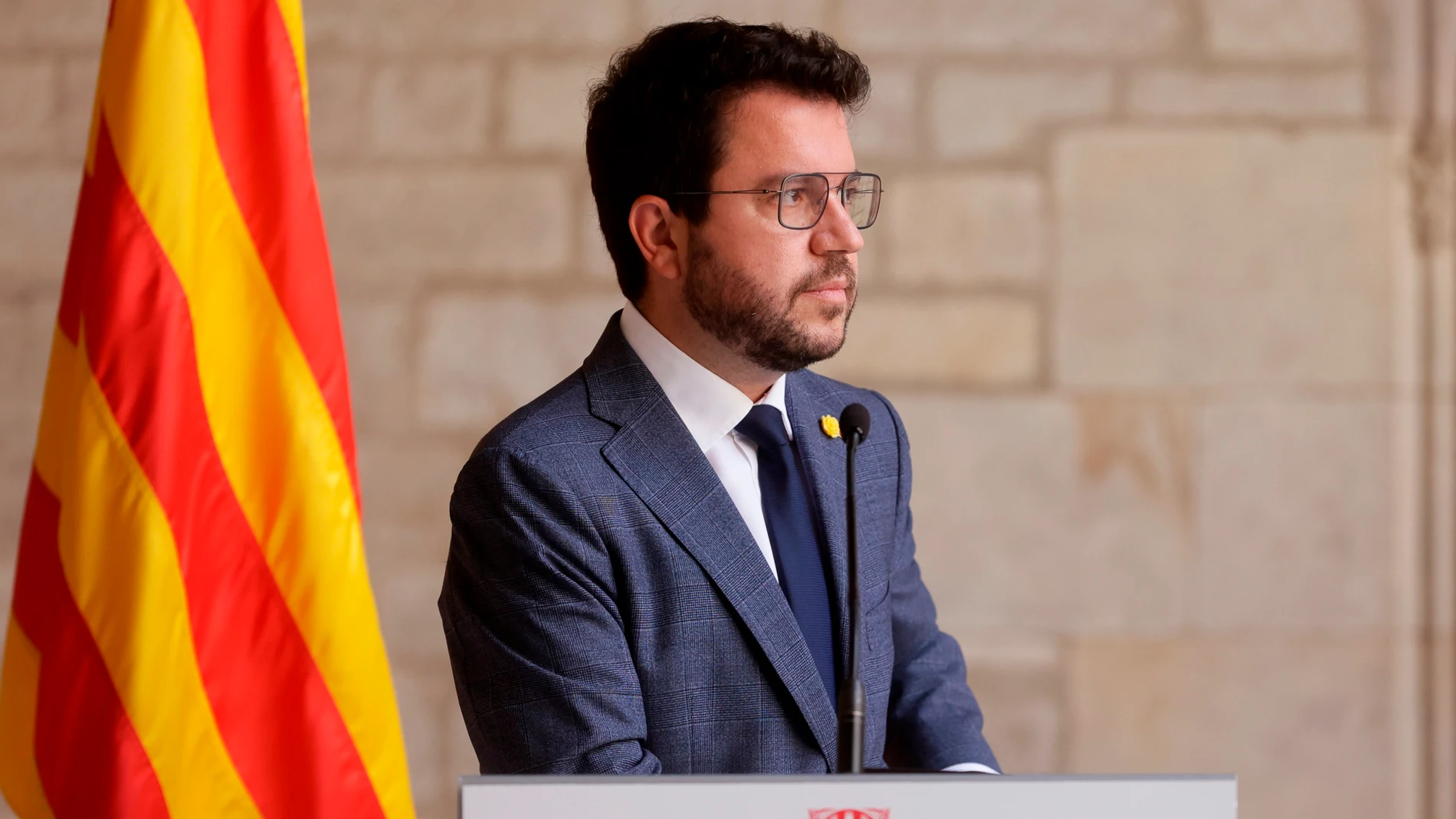 El presidente de la Generalitat, Pere Aragonès El presidente de la Generalitat, Pere Aragonès