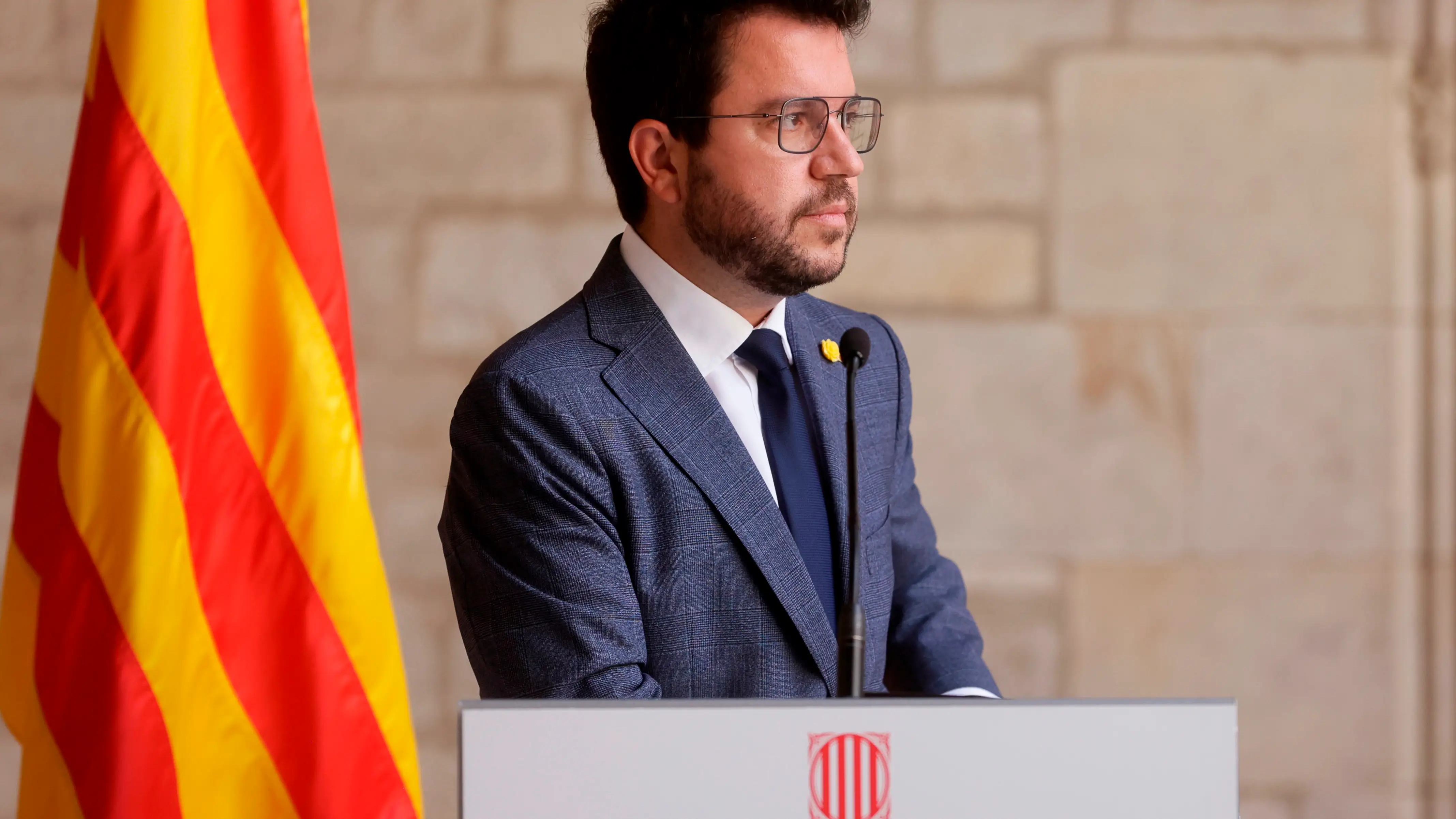 El presidente de la Generalitat, Pere Aragonès El presidente de la Generalitat, Pere Aragonès