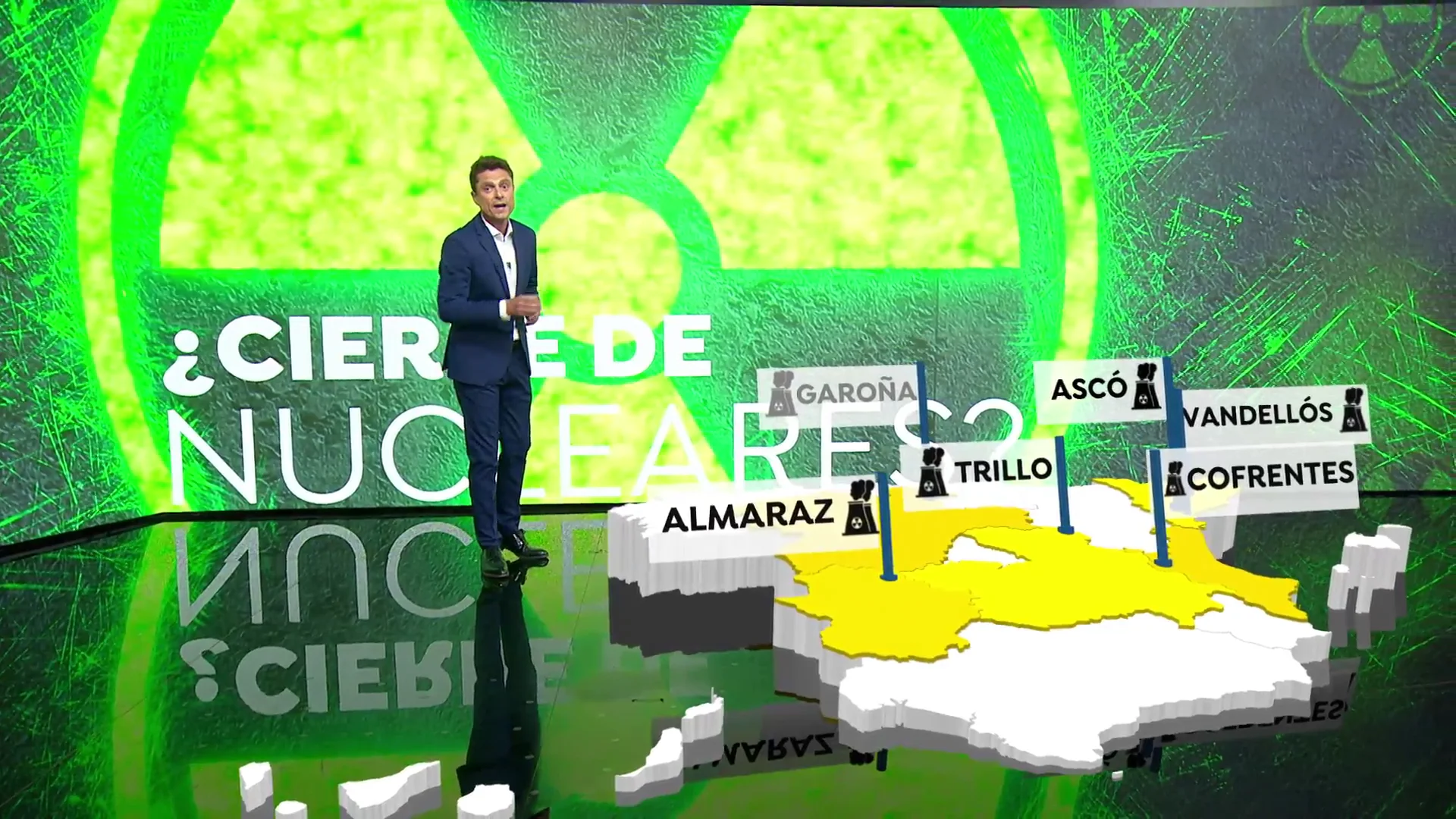 El mapa de las centrales nucleares en España El mapa de las centrales nucleares en España