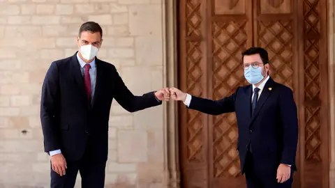 Pedro Sánchez y Pere Aragonès Pedro Sánchez y Pere Aragonès