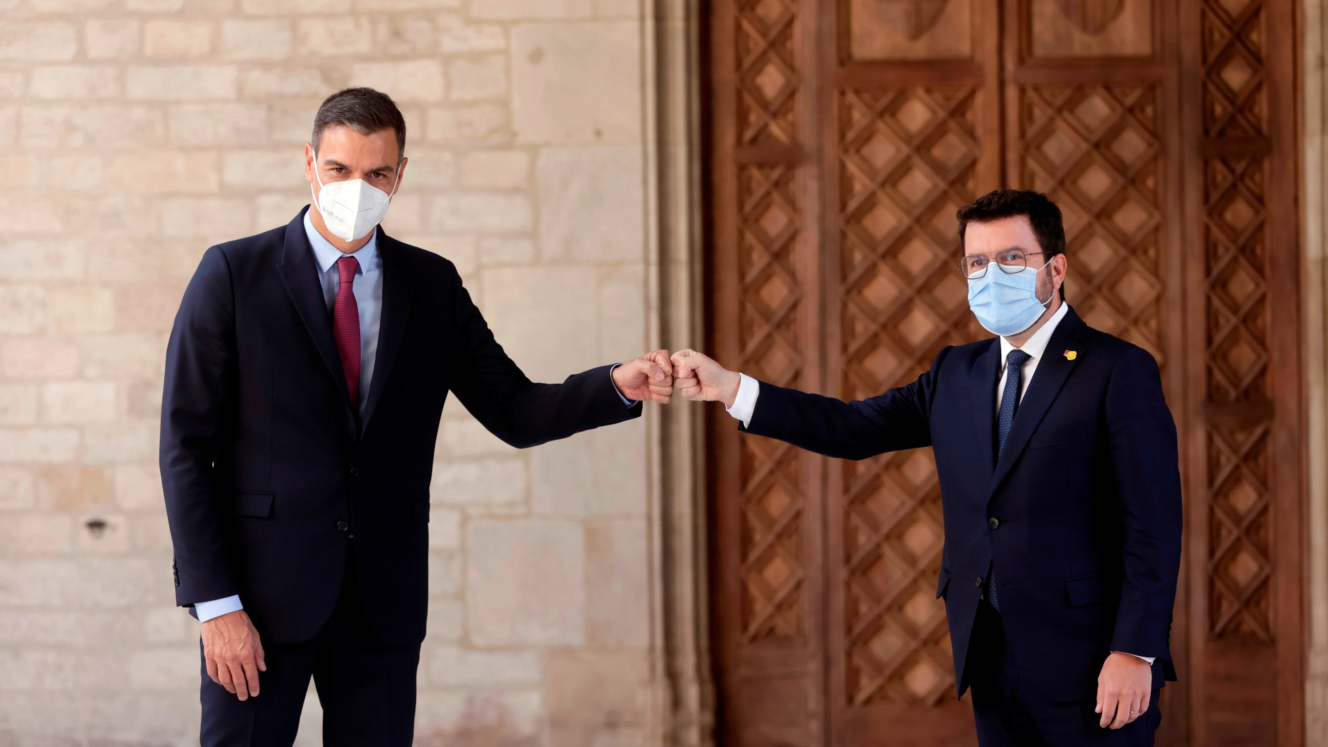 Pedro S&aacute;nchez y Pere Aragon&egrave;s