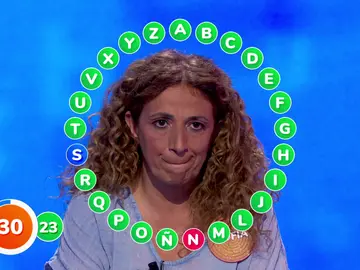 ¡Al límite! Sofía arriesga y fuerza a Marco Antonio a jugársela in extremis en ‘El Rosco’ de ‘Pasapalabra’ ¡Al límite! Sofía arriesga y fuerza a Marco Antonio a jugársela in extremis en ‘El Rosco’ de ‘Pasapalabra’