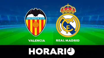 Valencia - Real Madrid: Horario y dónde ver el partido de la Liga Santander en directo Valencia - Real Madrid: Horario y dónde ver el partido de la Liga Santander en directo
