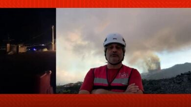 El vulcanólogo Stavros Meteltlidis: 