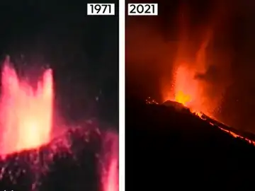 Estas son las diferencias entre el volcán Cumbre Vieja y el Teneguía en La Palma