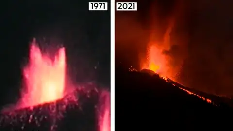 Estas son las diferencias entre el volcán Cumbre Vieja y el Teneguía en La Palma Estas son las diferencias entre el volcán Cumbre Vieja y el Teneguía en La Palma