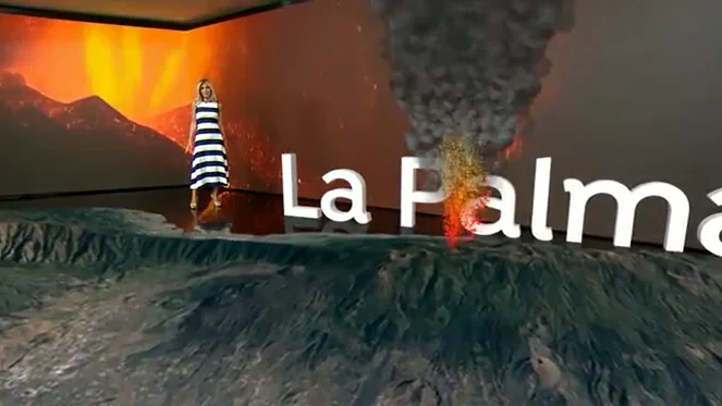 Así se ve el volcán de La Palma con la realidad aumentada Así se ve el volcán de La Palma con la realidad aumentada