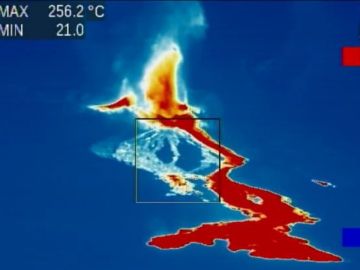 Imágenes infrarrojas de la actividad magmática en La Palma tras la erupción del volcán