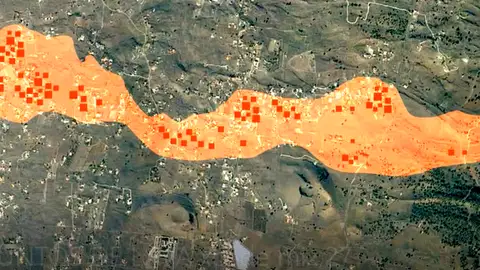 Este es el recorrido de la lengua de lava del volcán de La Palma que ya ha engullido cientos de casas Este es el recorrido de la lengua de lava del volcán de La Palma que ya ha engullido cientos de casas