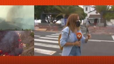 Un equipo de Espejo Público, testigo directo del desalojo de Todoque antes de ser engullido por la lava