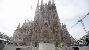 La Sagrada Familia, en Barcelona La Sagrada Familia, en Barcelona