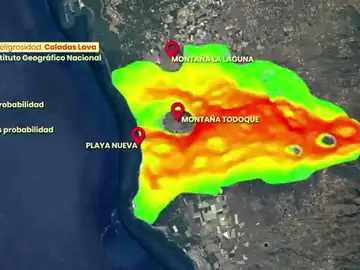 Estas son las zonas de riesgo por el volcán de La Palma Estas son las zonas de riesgo por el volcán de La Palma
