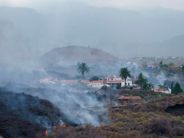 10 casas sepultadas por la lava en Todoque