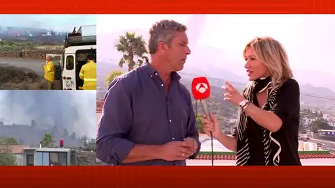 Javier Guerra, afectado por el volcán. Javier Guerra, afectado por el volcán.