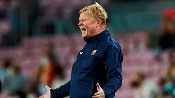 Ronald Koeman, entrenador del Fútbol Club Barcelona, en el partido ante el Granada de LaLiga Ronald Koeman, entrenador del Fútbol Club Barcelona, en el partido ante el Granada de LaLiga