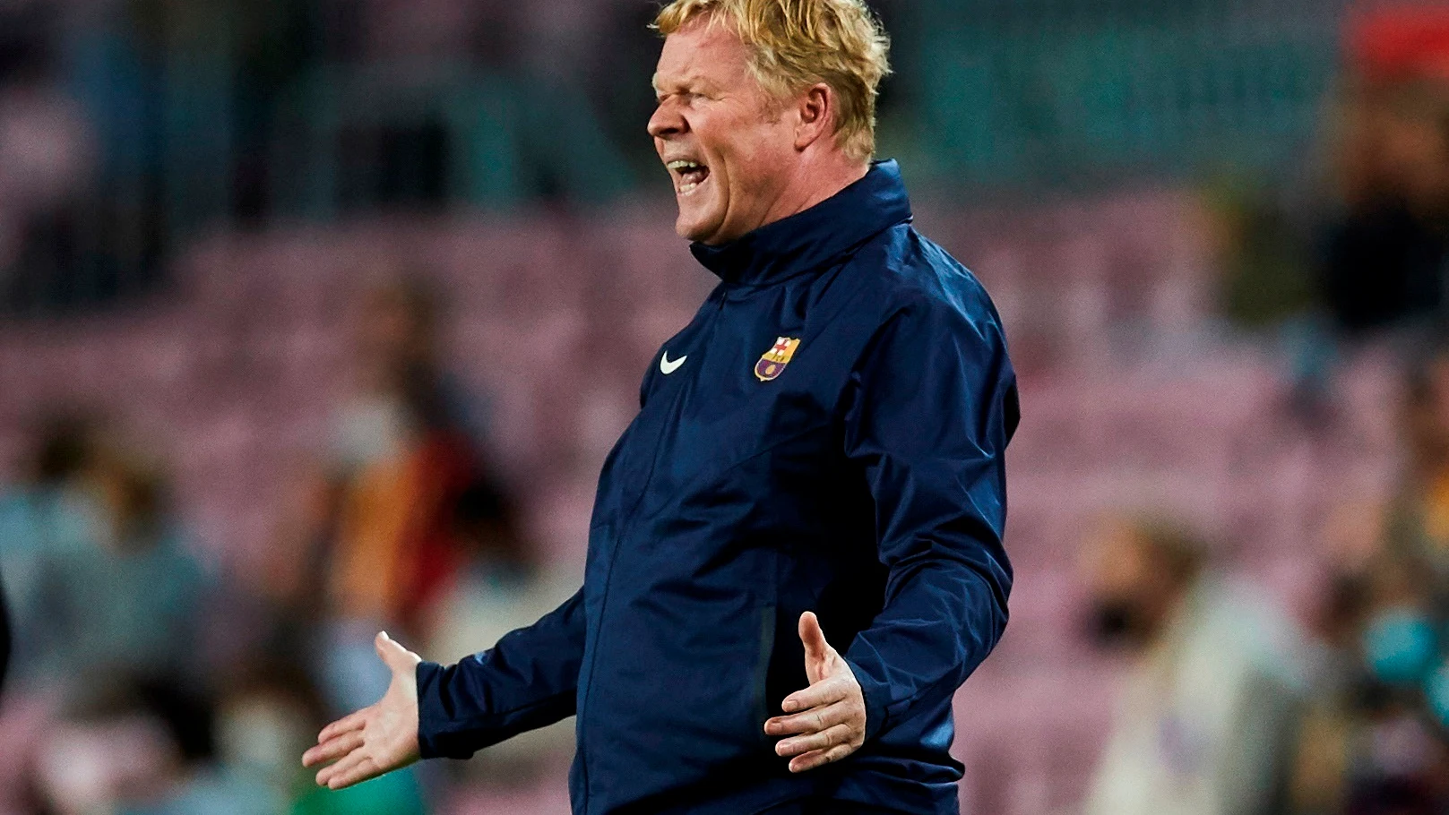 Ronald Koeman, entrenador del F&uacute;tbol Club Barcelona, en el partido ante el Granada de LaLiga