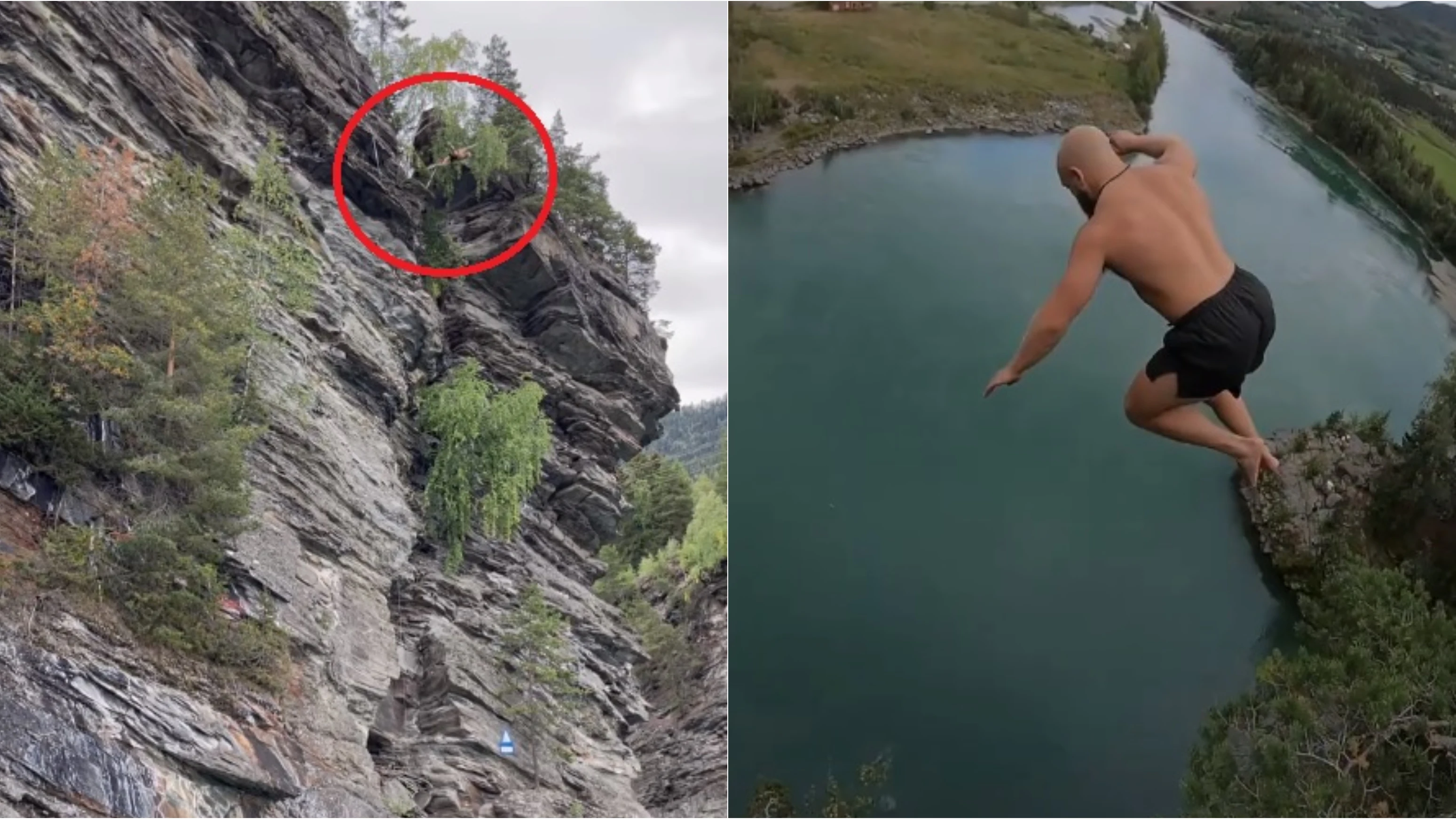Ken Stornes y su incre&iacute;ble r&eacute;cord en la disciplina del salto de la muerte: &iexcl;31,3 metros de ca&iacute;da libre hasta el agua!