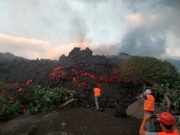 Técnicos del Instituto Volcanológico de Canarias (Involcán) 