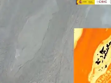 Las cámras térmicas permiten ver como evoluciona la lava del volcán Las cámras térmicas permiten ver como evoluciona la lava del volcán