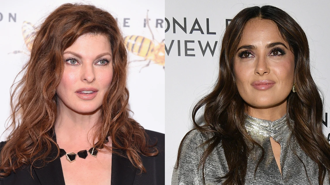 Linda Evangelista y Salma Hayek