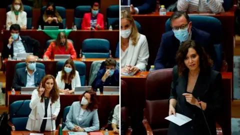 Mónica García e Isabel Díaz Ayuso Mónica García e Isabel Díaz Ayuso