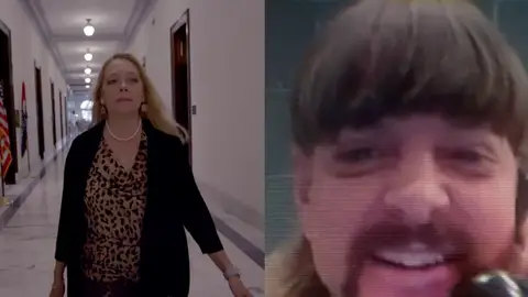 Carole Baskin y Joe Exotic en 'Tiger King 2' Carole Baskin y Joe Exotic en 'Tiger King 2'
